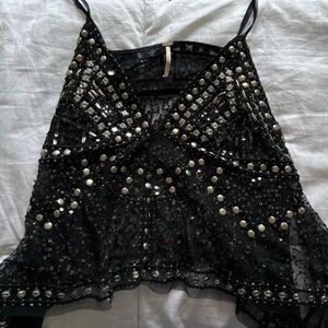 Free people sequin jewel top